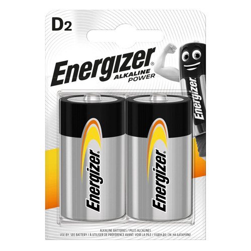 Energizer Max D E95 Battery, Pack of 2