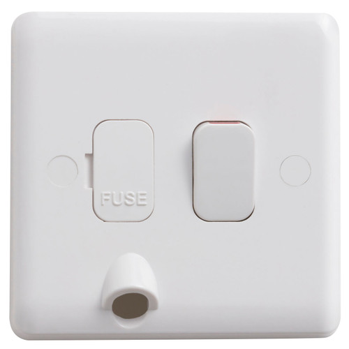 Vimark Curve 13a Switched Spur Flex Outlet, White