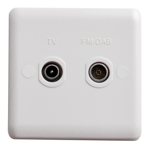 Vimark Curve Vc1265 Tv/Fm Socket