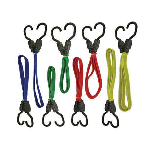 Faithfull Flat Bungee Cord Set, 8 Piece