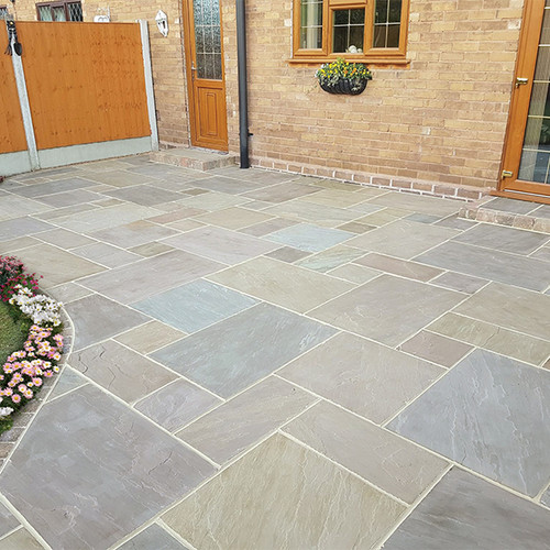 Global Stone Gardenstone Paving, Raj Blend, Natural Stone, UKCA Approved, 18, Project pack