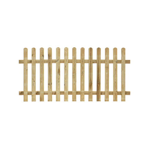 Grange Round Top Palisade Fence Panel 1218mm x 1830mm (4 x 6)