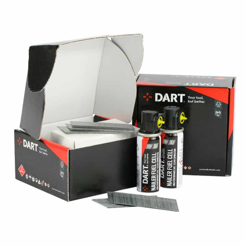 Nailmaster 45mm 16 Gauge Straight Brad Nails & Gas (2000 + 2 Gas)