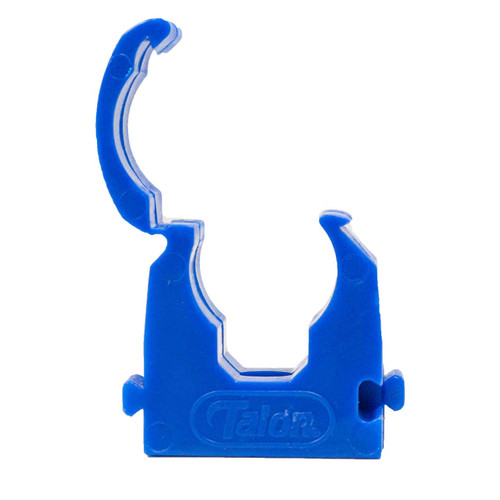 Talon Interlocking Id Hinged Pipe Clips, 22mm, Blue