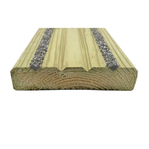 Gripsure 32mm x 125mm Softwood Treated Nonslip Grey Decking Board Inserts UC3U