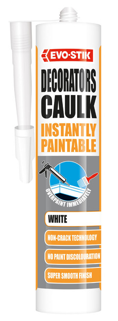 Evo-Stik Decorators Caulk, Instantly Paintable, White, 290 ML