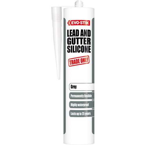 Evo-Stik Lead & Gutter Sealant, Grey, 290 ML