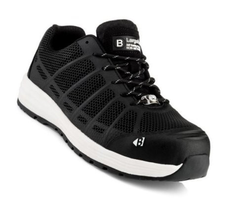 KEZ Buckbootz Tradez S1 P HRO SRC Black Safety Lace Trainer - Size 11