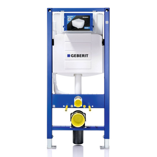 Geberit Duofix Frame for Wall-Hung WC, 112cm, Sigma 12cm Concealed Cistern & Connection Bend