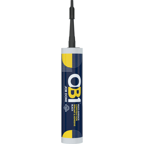 Ob1 Multi Surface Construction Sealant Adhesive, Black, 290ml