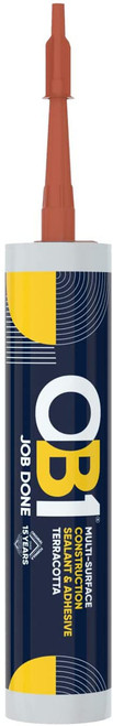 Ob1 Multi Surface Construction Sealant Adhesive, Terracotta, 290ml
