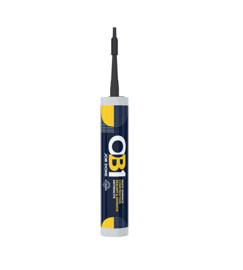 OB1 Multi Surface Construction Sealant Adhesive, Anthracite, 290ml