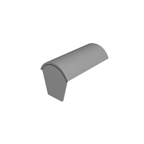 Marley Segmental Block End Ridge, Smooth Grey