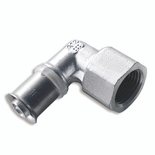 Maincor Metal Press Elbow, 16mm x 1/2 Female