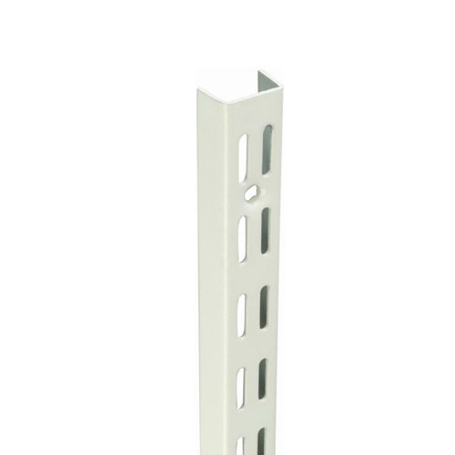 Sapphire Adjustable Shelving Upright, White, 240cm