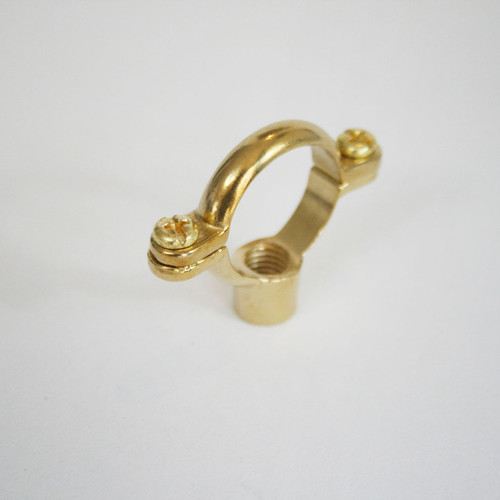 Bright Brass Single Pipe Ring, 15mm
