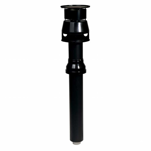 Vokera Vertical Flue Terminal for Combi Boiler, Black, 1020mm x 210mm x 210mm