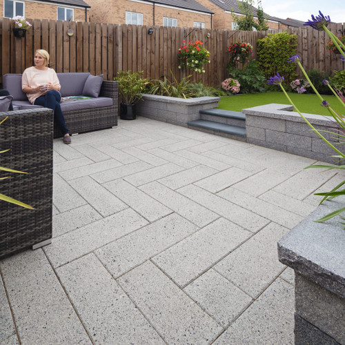 Argent Smooth Paving Light 600mm x 600mm x 38mm