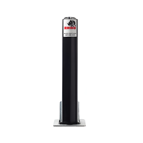Marsh Driveway Security Post, Telescopic, Black