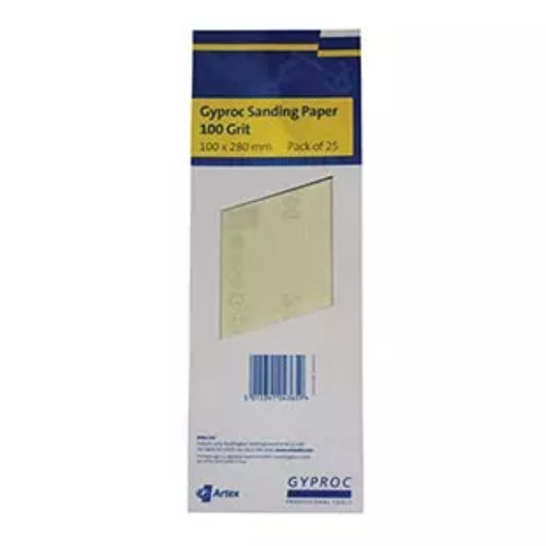 Gyproc Sanding Paper, 25 Sheet Pack