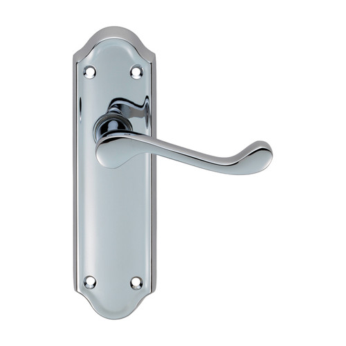 Ashtead Backplate Lever, Chrome Plated