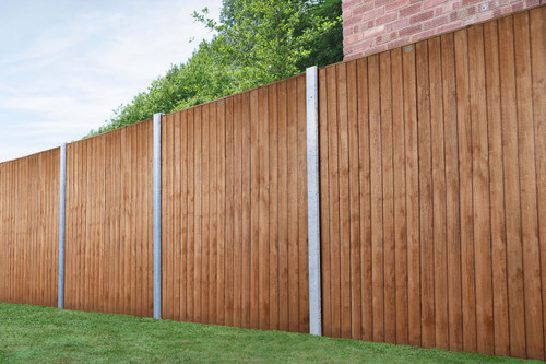 Forest Garden 6ft x 6ft (1.83m x 1.85m) Vertical Board Fence Panel - Pack of 5