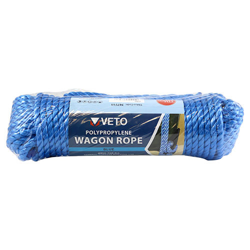 Blue Polypropylene Wagon Rope, 10mm x 27m