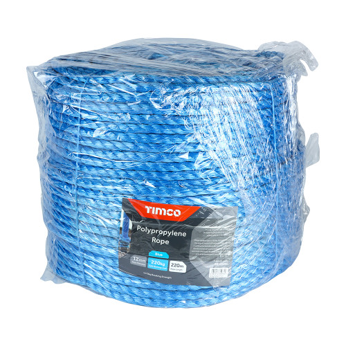 12mm Coil, 220m, Blue Poly Rope