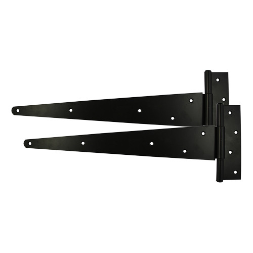 14" Strong Tee Hinge Pair, Black
