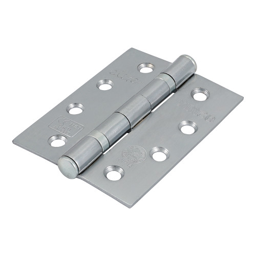 Timco Grade 11 Fire Door Hinge, Satin Chrome, 102mm x 76mm x 2.7