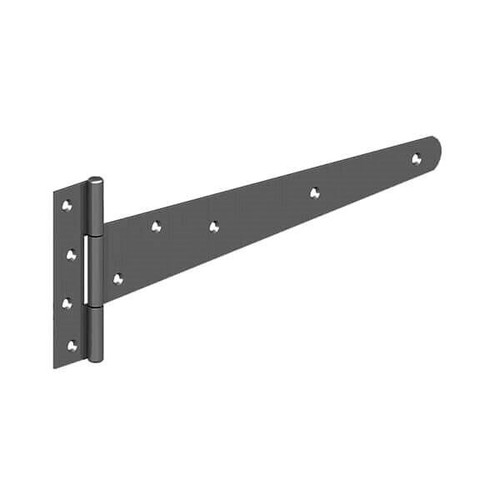 Gatemate Tee Hinge, Steel Epoxy Polyester, Black, 400mm