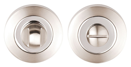 Dale Bathroom Turn and Release Set, Satin Nickel/Chrome