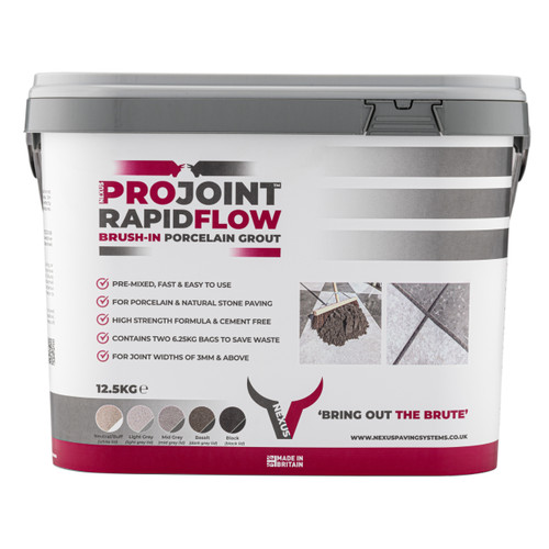 Nexus Pro Surfacing Systems ProJoint RapidFlow Paving Grout, Light Grey, 12.5kg