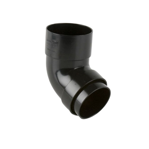 Brett Martin 68mm Round Downpipe, Offset Bend, 112.5 Degrees, Black