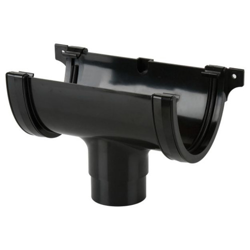 Brett Martin Deepstyle Gutter Running Outlet, 115mm, Black