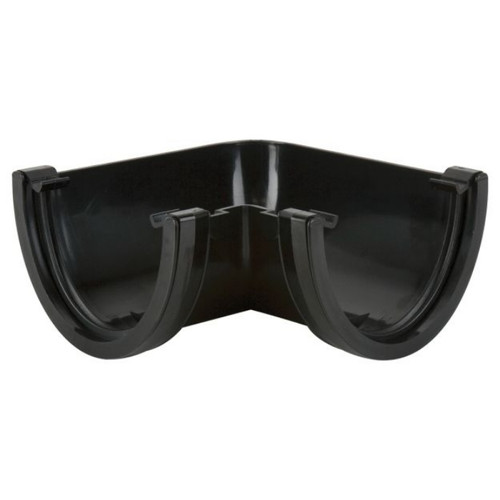 Brett Martin Deepstyle Gutter Angle, 90 Degrees, 115mm, Black