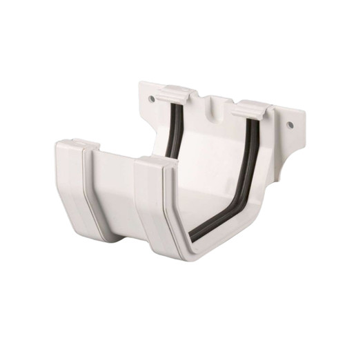 Brett Martin 114mm Square Gutter Union Bracket, Arctic White