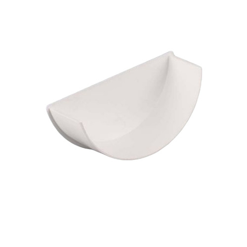 Brett Martin 112mm Round Gutter Internal Stop End, Arctic White