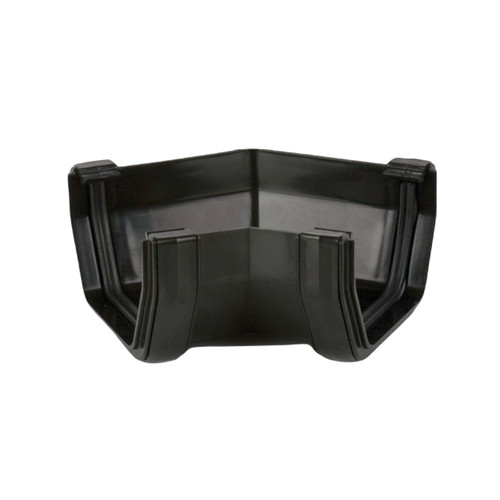 Brett Martin 114mm Square Gutter Angle, 135 Degrees, Black