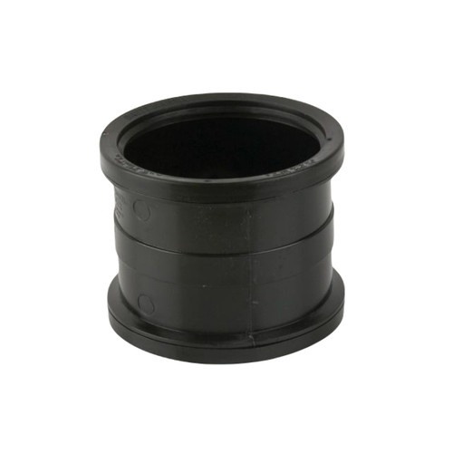 Brett Martin 110mm Soil Double Socket Slip Coupler, Black