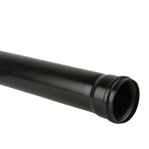 Brett Martin 110mm Soil Pipe, Single Socket, 4m, Black