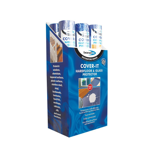 Bond It Hard Floor Protector, 600mm x 50m, Blue