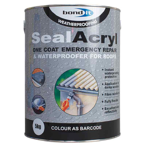 Bond It Sealacryl, Black, 5kg