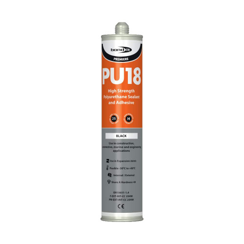 Bond It PU18 Polyurethane Sealant, Black, 310 ML