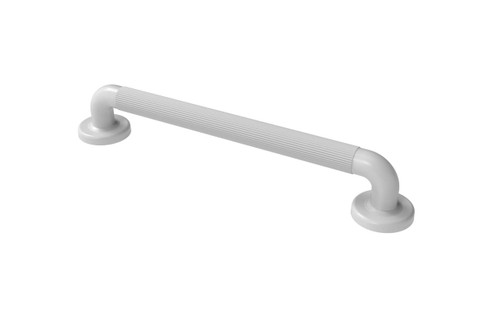 Plastic fluted grab rail with concealed fixings - 450mm