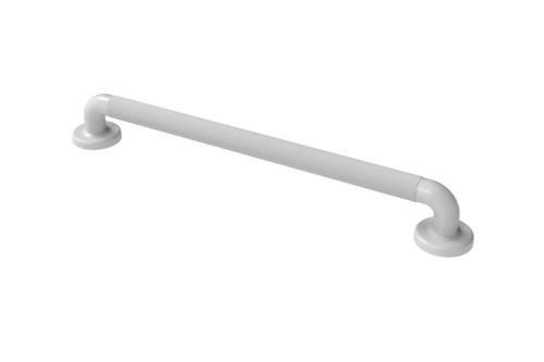 Plastic fluted grab rail with concealed fixings - 600mm