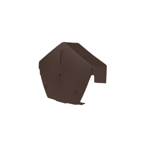 Timloc Dry Verge Universal Angled Ridge End Cap, Brown