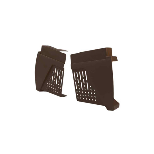 Timloc Dry Verge, Profiled Tile Eaves Closer Pack, Pair, Brown