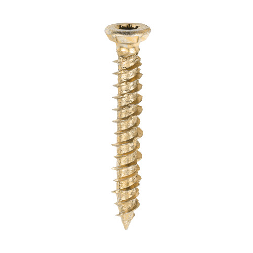 Concrete Screws - 7.5 x 50 - Flat Countersunk - Yellow