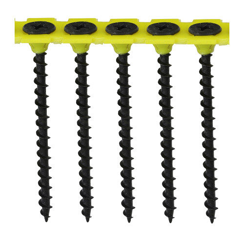Collated Drywall Screw Coarse Black, 3.5 x 55mm, Box of 1000